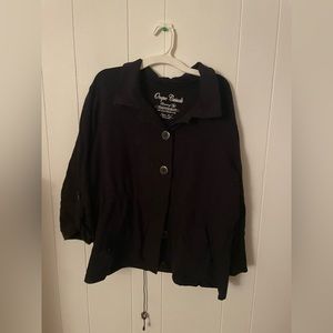 Long sleeve sweater/button-down